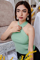 Серьги ELLEN (кристаллы, перламутр, г/п: золото, латунь,7 см)1268509 Франция F.H