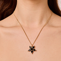 Колье LYRA (кристалл черный, г/п: золото, 44+5 см) Дания DYRBERG/KERN 450044