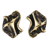 Серьги (г/п: золото, патина, 3,5х2,1 см, 18 гр) Греция Kalliope 022 02 040