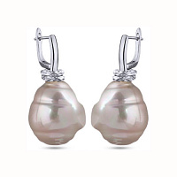 Серьги (Майорка, шампань, г/п:родий) MK12 0086-19 Uvelina