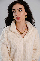 Колье (кристалл прозрачный, графит, 52см) Италия Claudio Canzian 002 05 861