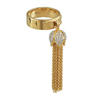 Кольцо Тюльпан (фианит белый, г/п: золото, р.18) Uvelina NR73 0205G-51R