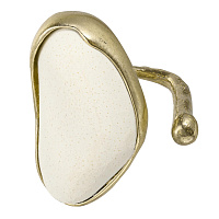 Кольцо (ювелирная смола, г/п: золото, регулируется, 3,8х2,4 см) Греция Kalliope 022 01 064