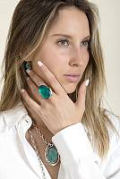 Колье (муранское стекло - голубой) 232826-36 Испания Ciclon 25TH-colors