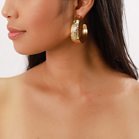 Серьги MANTA (16,25 гр, 4 см, г/п: золото) 12-30791 Франция Ori-Tao