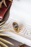 Кольцо Планета (кристалл графит) Италия  Claudio Canzian 002 01 378