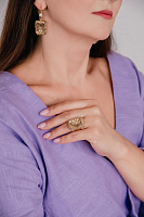 Кольцо (кристалл прозрачный, 2,6х1,8х0,6 см) Италия Claudio Canzian 002 01 460