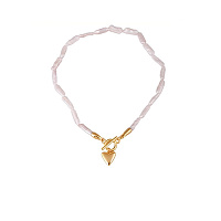 Колье (перламутр белый, г/п: золото) 10800 Испания  Uvelina NG74 0132