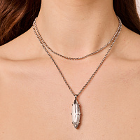 Колье TAKESHI (кристалл прозрачный, г/п: родий, 80 см) Дания DYRBERG/KERN 470043