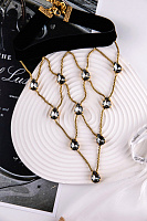 Колье Чокер (кристаллы графит, до 40 см, 18х13.5 см) Италия Claudio Canzian 002 05 838