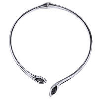 Колье Эдем (кристаллы темно-серые, г/п: родий) Uvelina SW00 0110R-014N