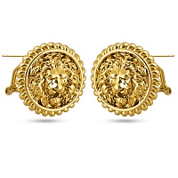 Серьги Огненный Лев (диаметр 2,5 см,г/п: золото) AN00 0010GP-00E Uvelina