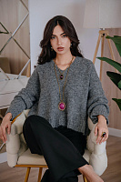 Колье (Кристаллы пурпурные, розоаые, агат, г/п: золото) Италия  Claudio Canzian 002 05 734