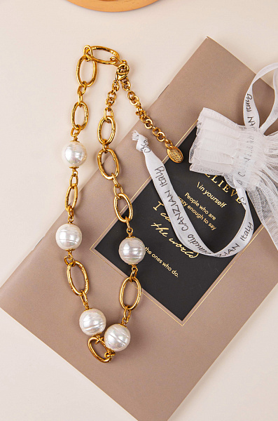 Колье (Жемчуг майорка, 45+7 см) Италия Claudio Canzian 002 05 423