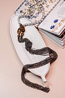 Колье Afrodite pearl (Жемчуг серый, раухтопаз, цепи маниль) Италия Perfetto 51 001 001