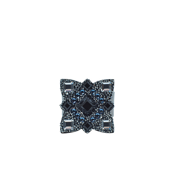 Кольцо (кристаллы Swarovski, 2х2 см, г/п: золото, регулируемый) Katerina Vassou KV26.1-404930B