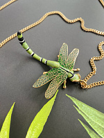 Колье Стрекоза (эмаль, г/п: золото) Италия ANNIBALE BALDINI 007 05 012