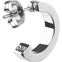 Серьги DESOLO (кристалл прозрачный, г/п: родий, 1 см) Дания DYRBERG/KERN 333114