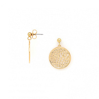 Серьги CORALIA (5,1 гр, 2 см, г/п: золото) 12-32273 Франция Ori-Tao