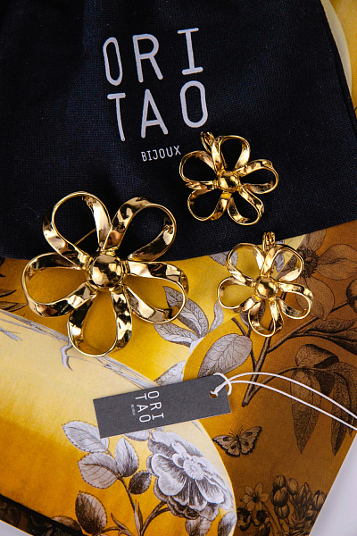 Брошь MOOREA (13,35 гр, 5 см, г/п: золото) 10-26245 Франция Ori-Tao