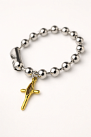 Браслет (кристаллы Swarovski медовый, г/п: серебро, золото, до 18 р) Испания Ciclon Cruz 260113-42-1