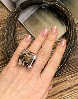 Кольцо Quadro 18,5 молочное ENZO BENZO Италия