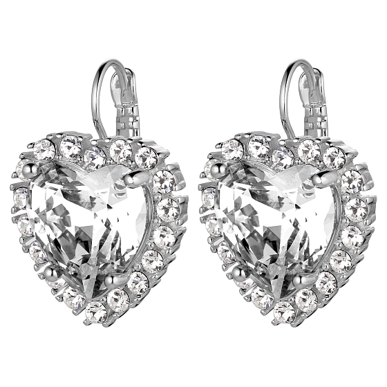 картинка Серьги FELICIA (кристалл прозрачный, г/п: серебро) Дания DYRBERG/KERN 430015 ювелирный  магазин Калина являющийся официальным дистрибьютором в России 