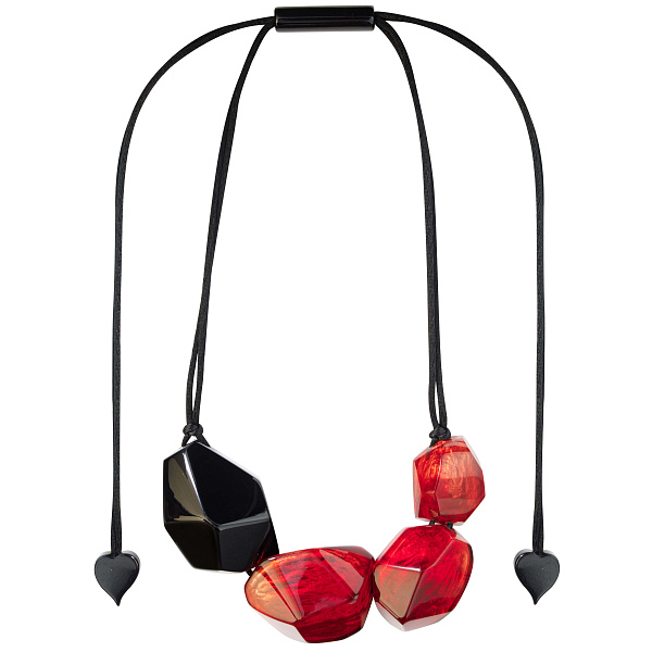 Колье Empress черный, красный, длина регулируется Голландия ZSISKA