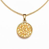 Подвеска Iren, 15 mm, золотистый, г/п: золото, 5530-0254-7035 Чехия Anabel Crystal
