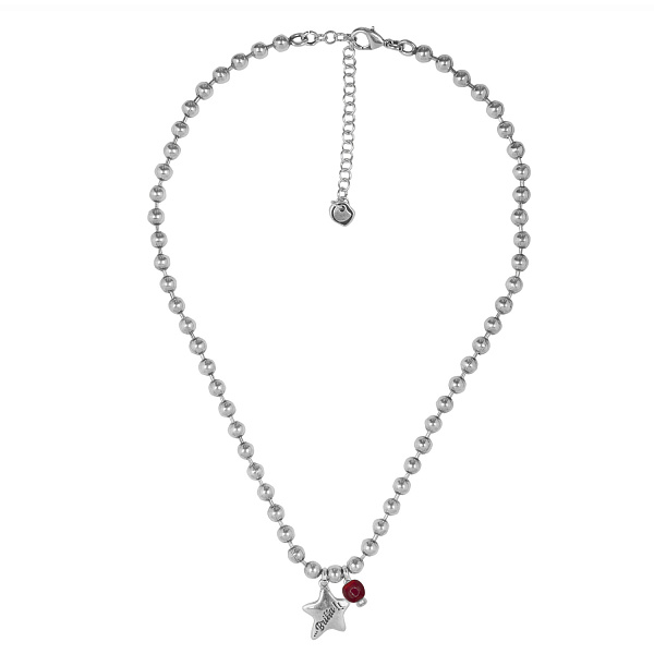 Колье Brilla - Сияй (муранское стекло: красный, 47+6 см)192829-03 Испания Ciclon Flella