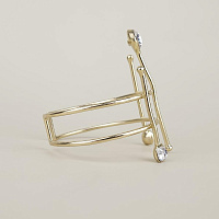 Браслет (кристалл прозрачный 6,7 см, 1х1см, г/п: золото) Греция Kalliope 022 04 018