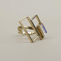 Кольцо (кристалл мультиколор, г/п: золото, регулируется) Греция Kalliope 022 01 051
