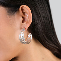 Серьги CORALIA (13,6 гр, 3 см, г/п: серебро) 12-32276 Франция Ori-Tao