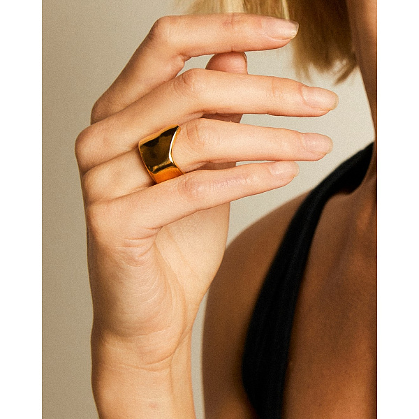 Кольцо VIDDA, Dune, (р.18, металл: золотистый) VD24 1-01878 Испания