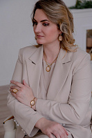 Серьги (розовый кварц, кристалл: розовый, 4,4х2,4 см, 25гр.) Италия  Claudio Canzian 002 02 771