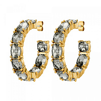 Серьги GRETIA (кристалл цвета графит, г/п: золото) Дания DYRBERG/KERN 450084