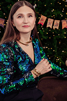 Колье Змея (кристалл прозрачный) Италия  Claudio Canzian 002 05 720