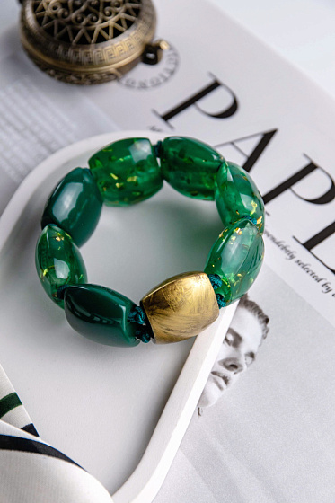 картинка Браслет Pyrite размер регулируется до 19 р., 3.2 см. Голландия ZSISKA P200301GREEQ08 ювелирный  магазин Калина являющийся официальным дистрибьютором в России 