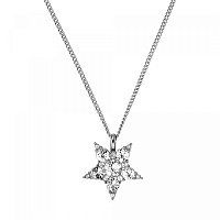 Колье LYRA (кристалл прозрачный, г/п: серебро, 44+5 см) Дания DYRBERG/KERN 450040