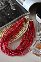 Колье Racconto (красные, г/п: родий) Италия ENZO BENZO 