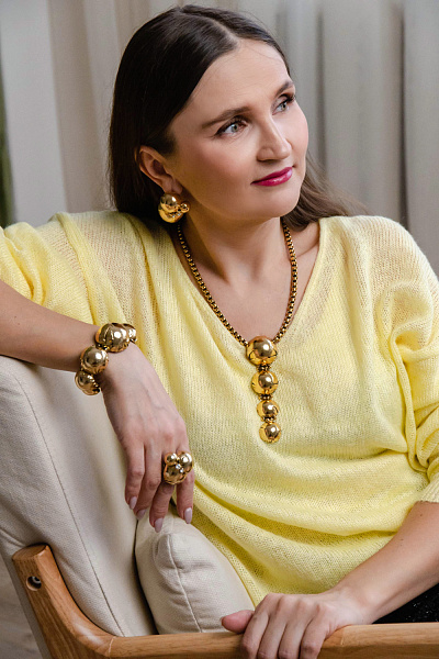 Серьги Сферы (Кристаллы прозрачные, 4х3.3, 22 гр) Италия Claudio Canzian 002 02 863