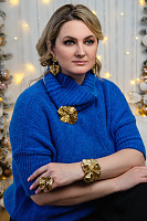 Браслет (кристаллы медовые, лунные, 7 см, до 19 см) Италия Claudio Canzian 002 04 229