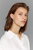 Пусеты NOBLES (кристалл прозрачный, г/п: серебро, 0,8х0,8см) Дания DYRBERG/KERN 440192