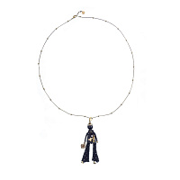 Подвеска (кукла Эллис в черном брючном костюме, золотистый) MIA-2408-CL5915 Франция MiAmelie