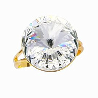 Кольцо Elis 14mm 5570-3065-7005 Чехия Anabel Crystal