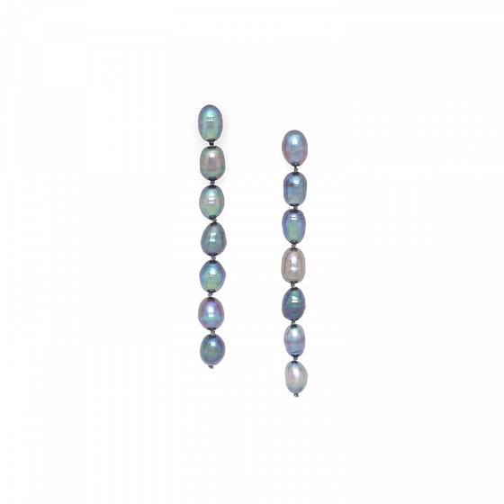 картинка Серьги Pebble bea (Жемчуг, 6.5 см) 12-90376 Франция Nature Bijjoux  ювелирный  магазин Калина являющийся официальным дистрибьютором в России 