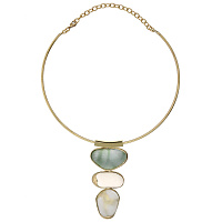 Колье (юв. смола, г/п: золото, 7,4х3,4 см) Греция Kalliope 022 05 065