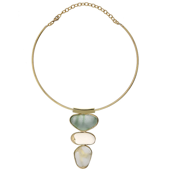 Колье (юв. смола, г/п: золото, 7,4х3,4 см) Греция Kalliope 022 05 065