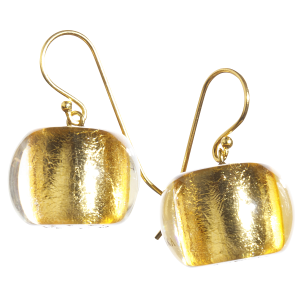 Серьги Bliss glitz series (золотистый, 2,5 см) Голландия ZSISKA