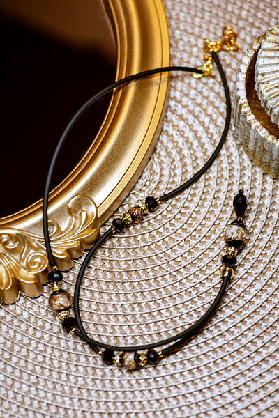 Колье Panamera черные/черный Италия ENZO BENZO